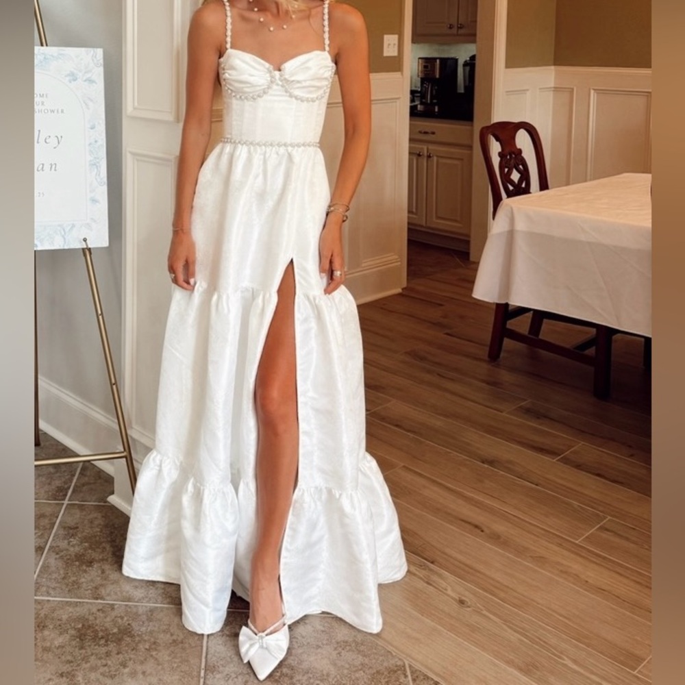 V Chapman Maxi White Dress